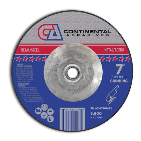 5 X 1/4 X 5/8-11 Signature T27 Depressed Center Grinding Wheel